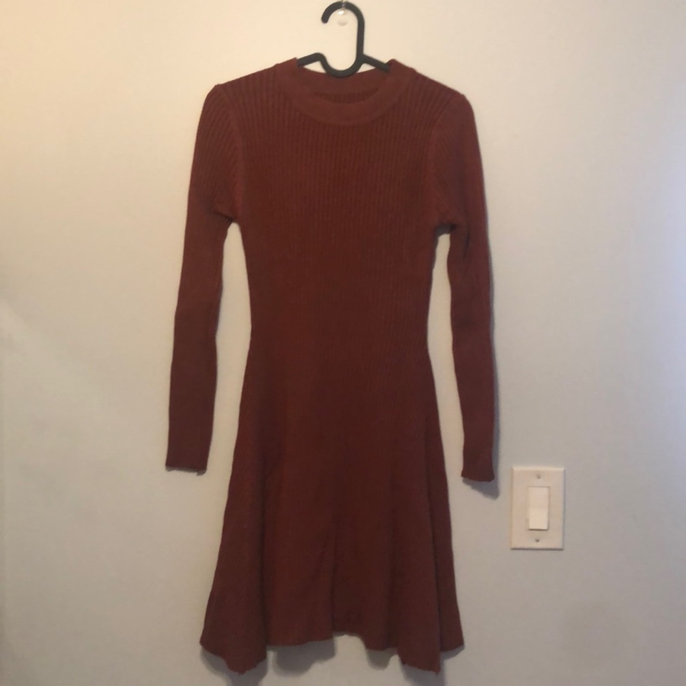 Rib sweater dresses